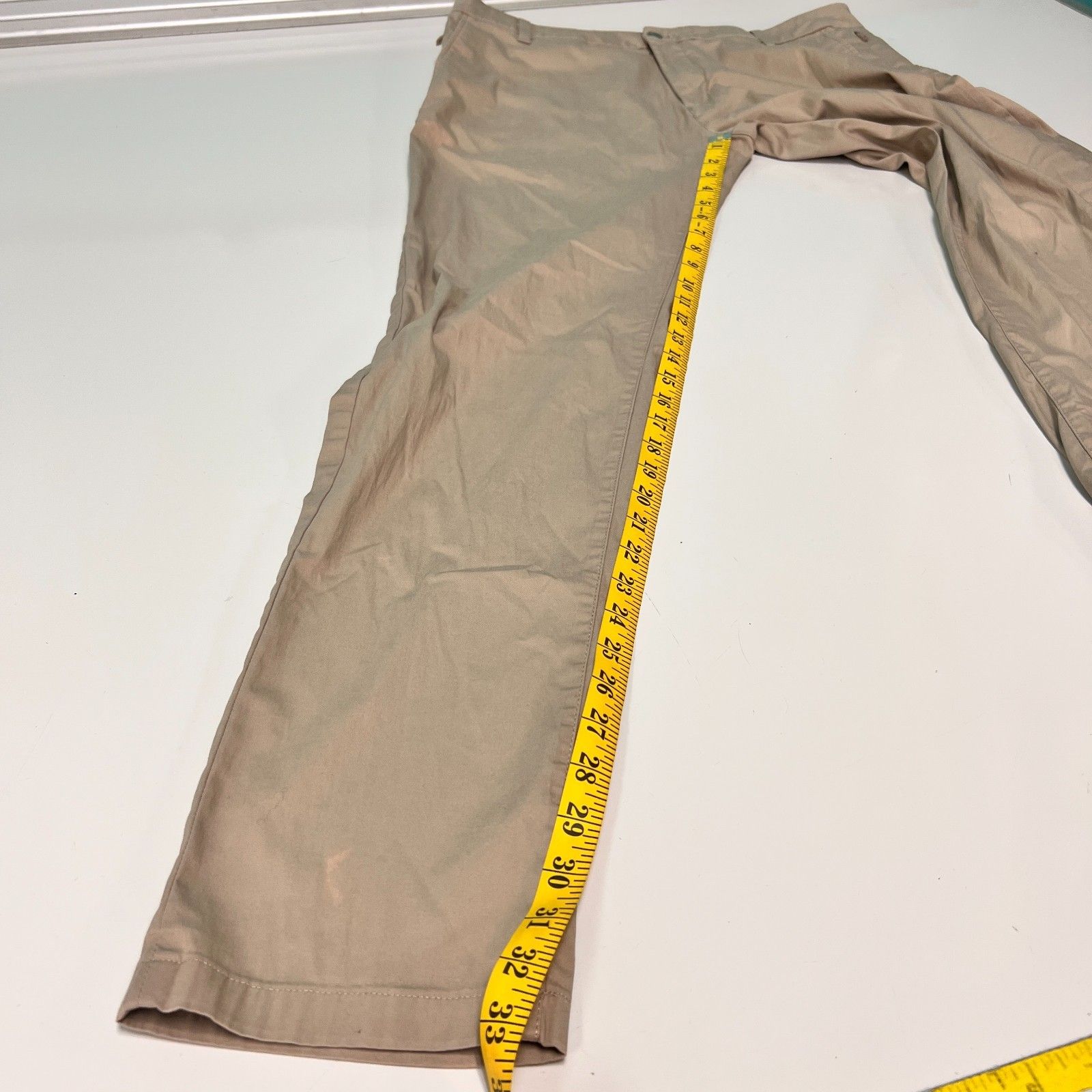 Birddogs Pants Mens 36x34 Khaki Tan Stretch Chino Zip Pocket — image 6 of 8